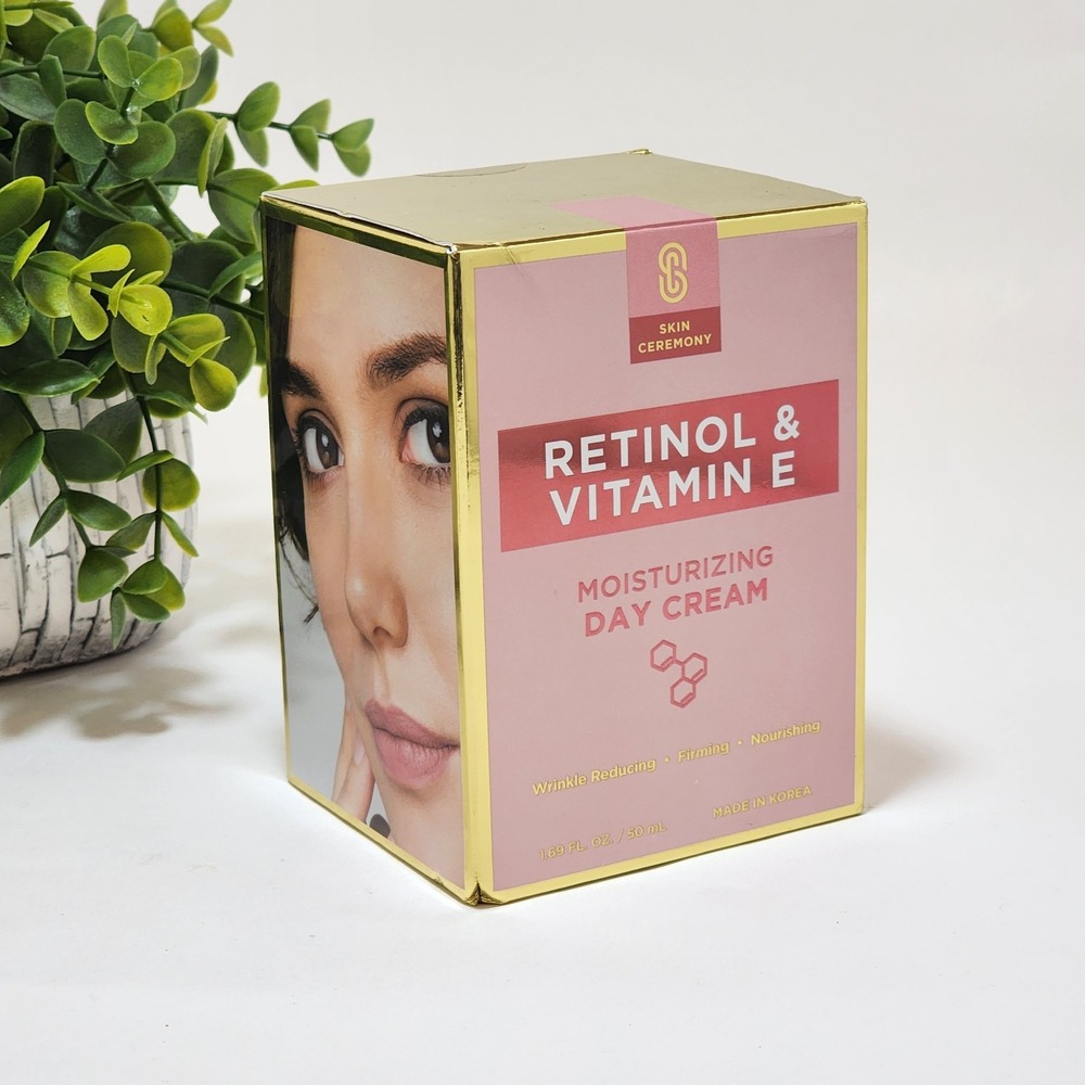 Skin Ceremony Retinol & Vitamin E Moisturizing Day Cream Firming Wrinkles 1.69oz